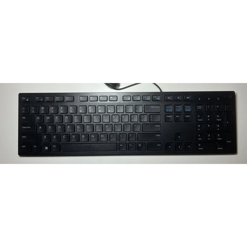 NEW! Dell Slim Black USB Wired KB216 Desktop Keyboard Standard 104 Key QWERTY